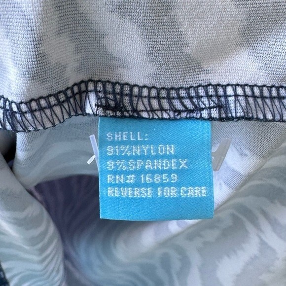 J. McLaughlin Navy Zebra Strip Catalina Cloth Long Sleeve Dress - Picture 7 of 8